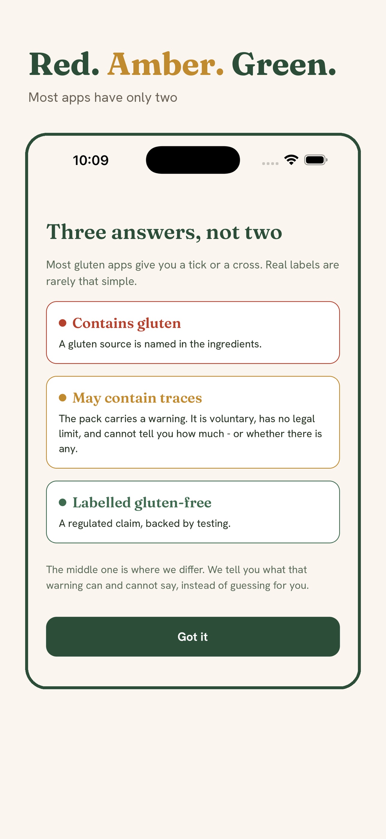 Screenshot 3 of GlutenTrace: Gluten Scanner