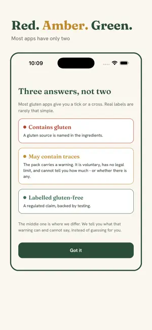 GlutenTrace: Gluten Scanner screenshot 3