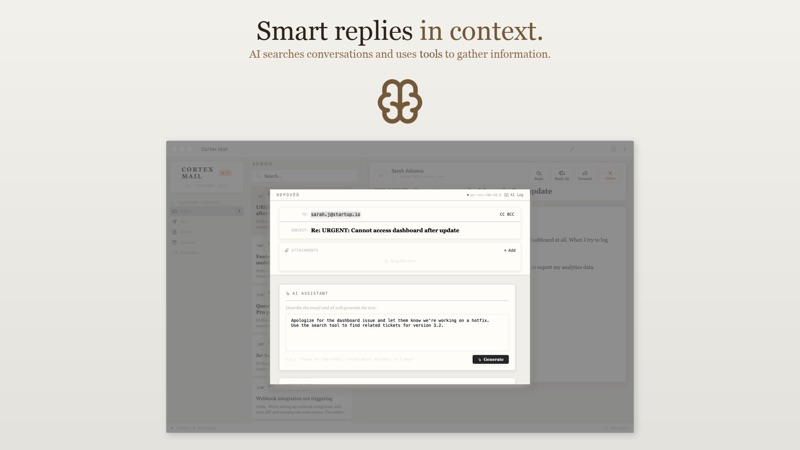 Cortex Mail screenshot