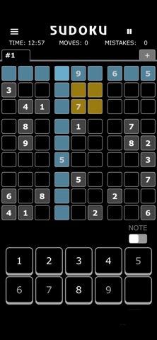 Sudoku Tabs screenshot