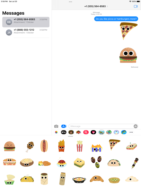 Screenshot #5 pour Foods of the World Stickers