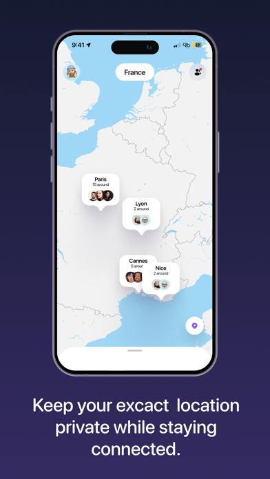 Around - who's in town? iPhone screenshot 2 - Social Networking app