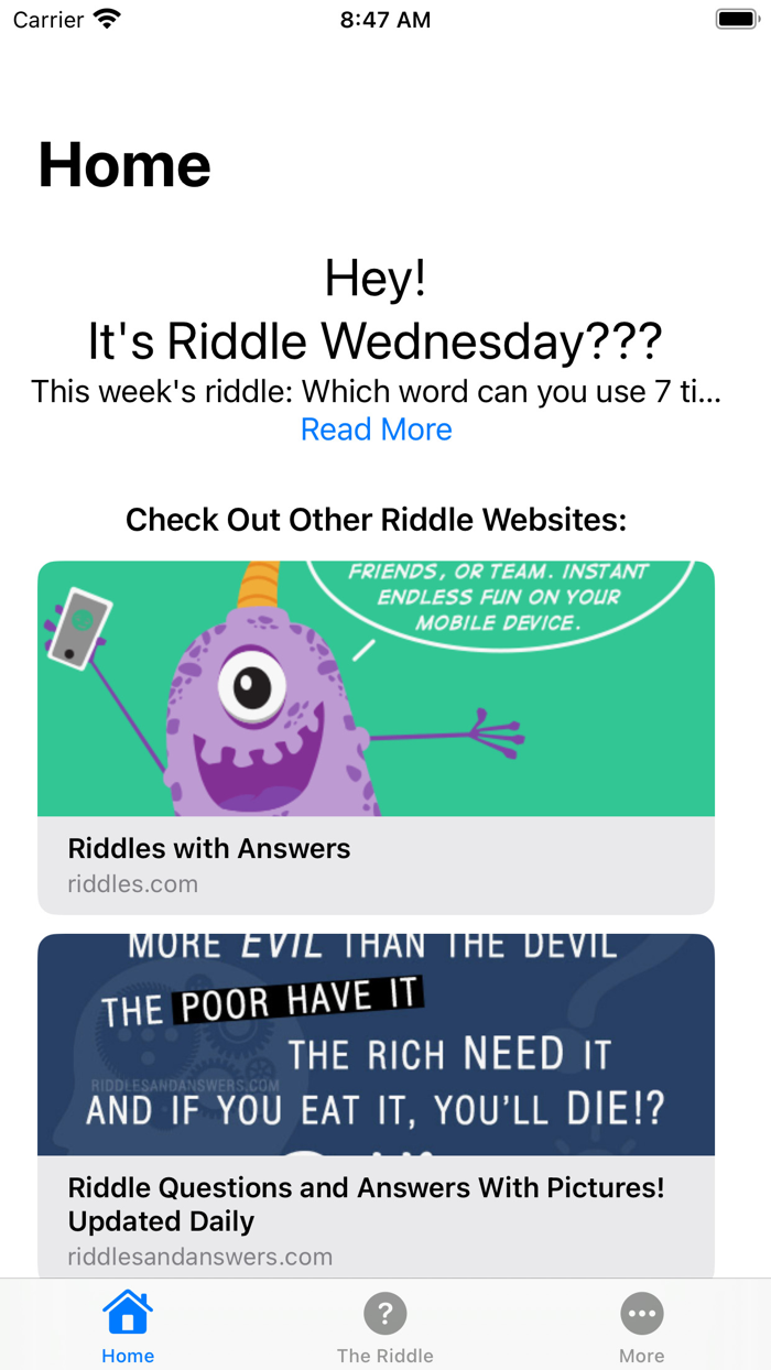 Riddle Wednesday