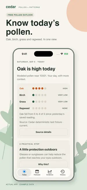 Cedar: Allergy Tracker screenshot 1