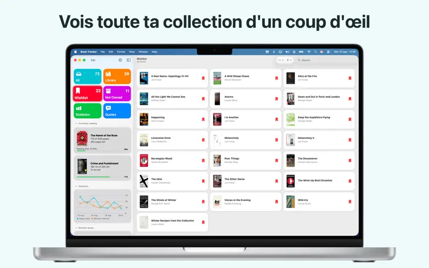Capture d'écran de Book Tracker - Ma Bibliothèque sur iPhone 8