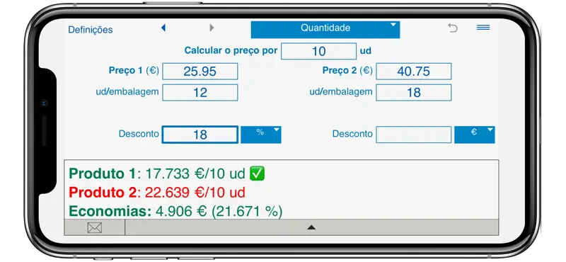 Calculadora de preço unitário screenshot 6 of 8
