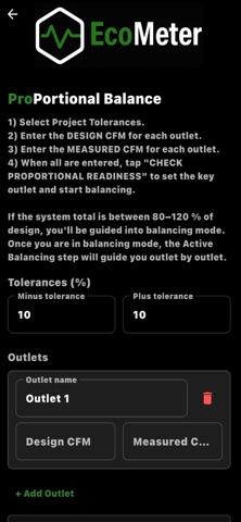 EcoMeter Pro iPhone screenshot