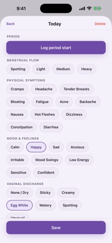 PrivateCycle: Period Tracker Screenshot 3 of 10