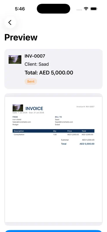 Mini Invoice Maker screenshot 3 of 4