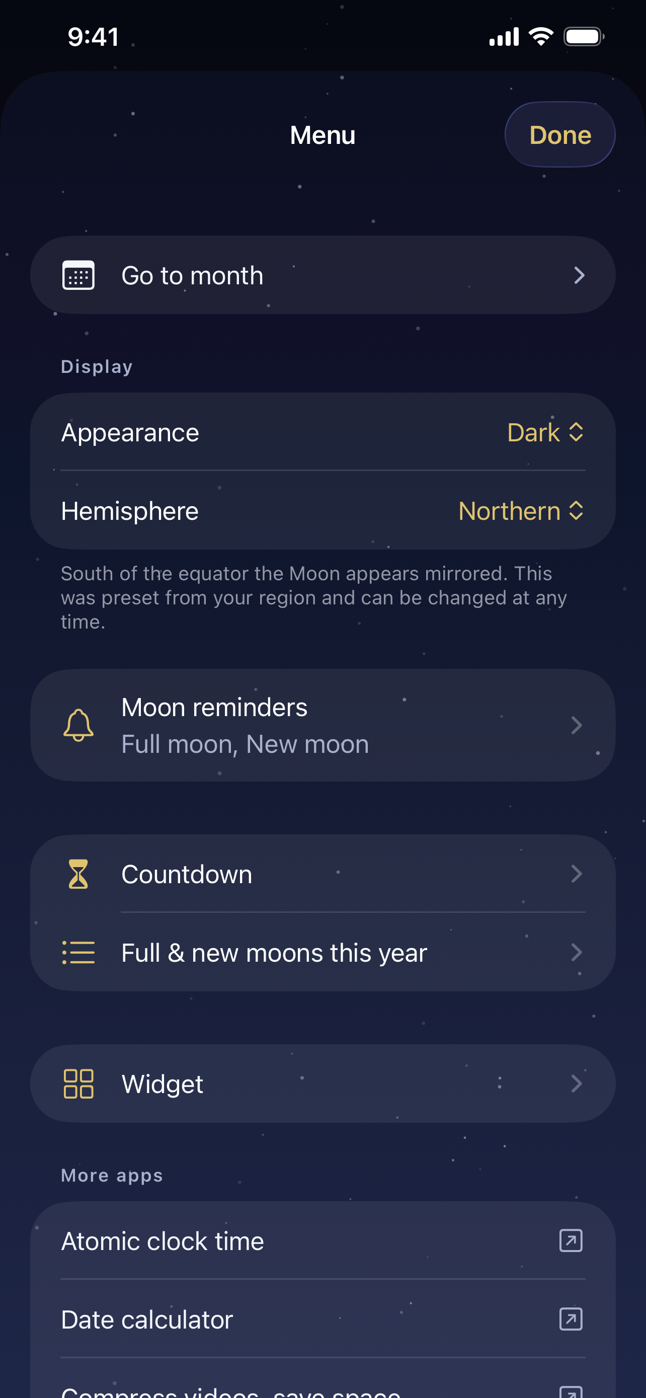 Moon Calendar with Moon Phases screenshot 7