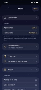 Moon Calendar with Moon Phases screenshot
