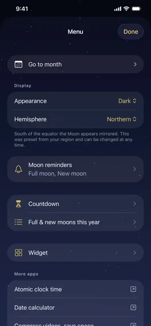 Moon Calendar with Moon Phases screenshot 7