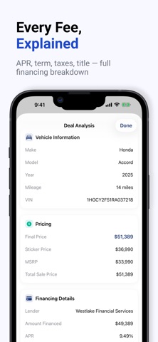 DealLens - Car Markup Catcher iPhone screenshot
