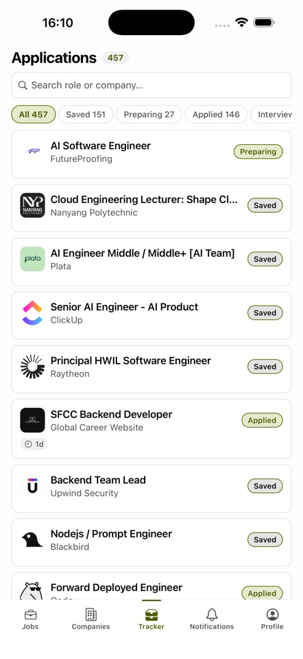 freehire — open job search screenshot 6