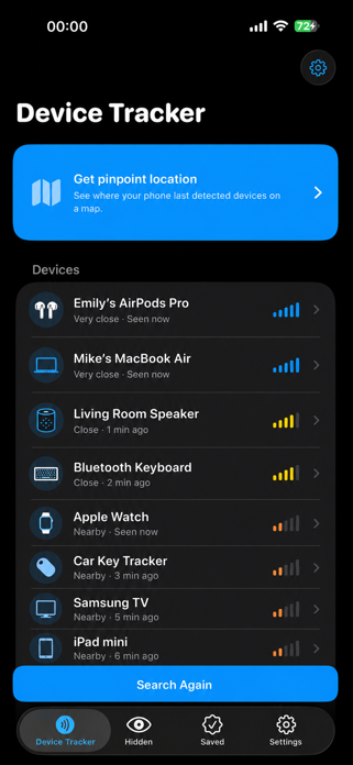 Find Device Bluetooth Scanner Screenshot 1 of 4