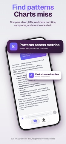 AI Health Export iPhone screenshot