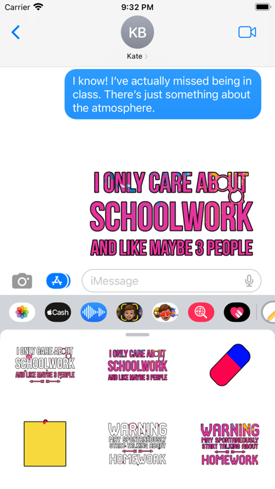 Classroom Study Life Stickers Screenshot