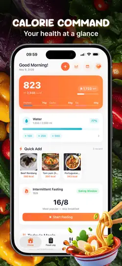 Capture d'écran de Calorie Tracker - Food Diary sur iPhone 1