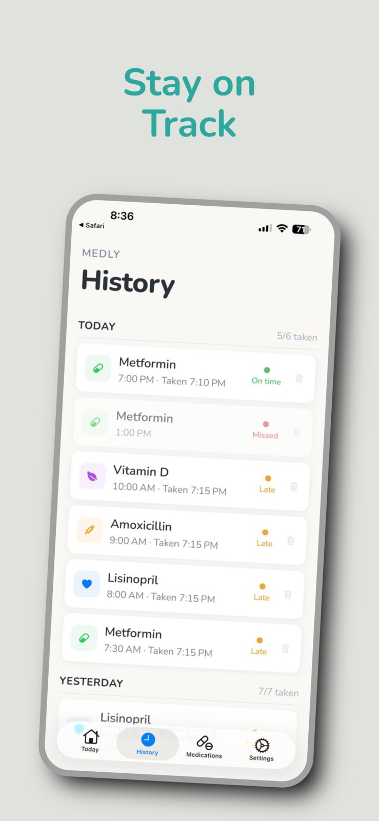 Medly - Medication Reminder iphone screenshot 4