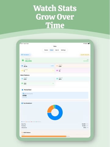 MyRoster - For Shift Workers iPad screenshot 4