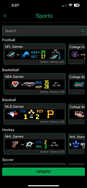 Glance Setup screenshot 1