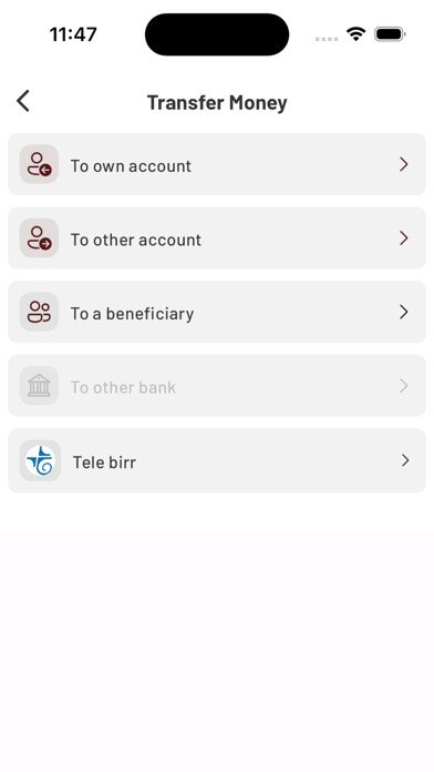 Bunna Bank Abol Mobile Banking Screenshot