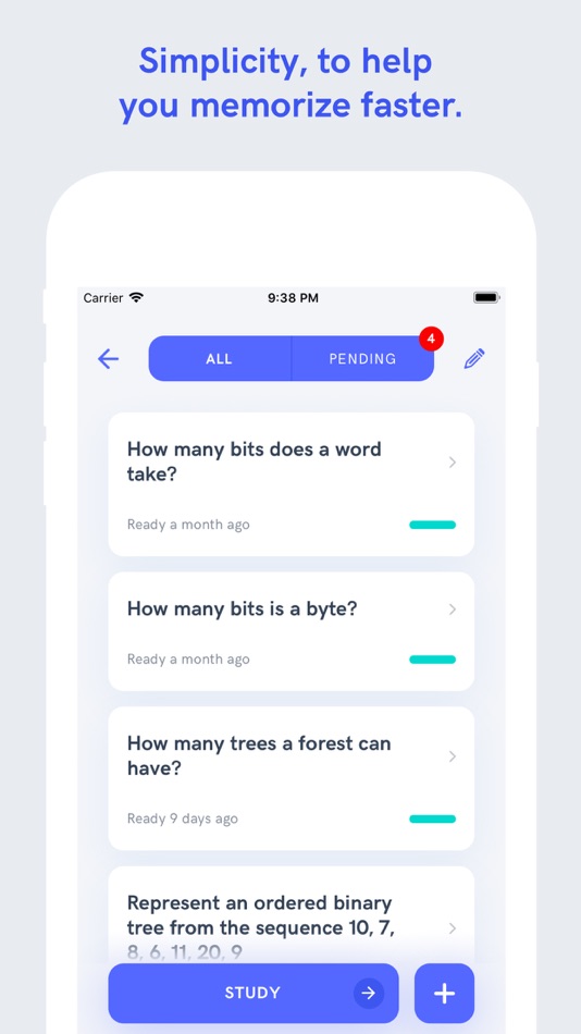 #2. Memoo - Spaced Repetition (iOS) 由: Andreu Pifarre