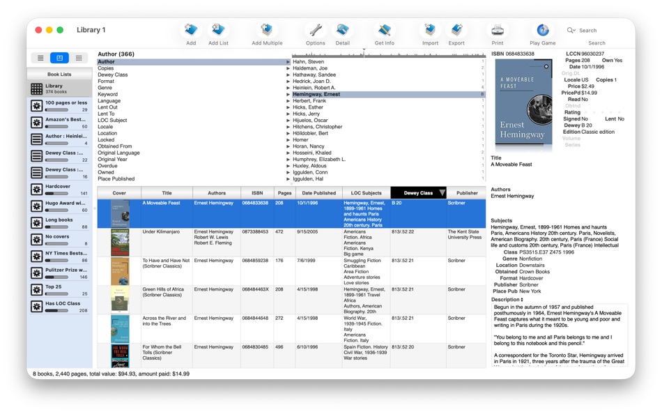 #1. Booxter (macOS) От: Deep Prose