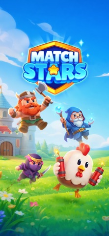 Match Stars: Hero Puzzle iPhone screenshot