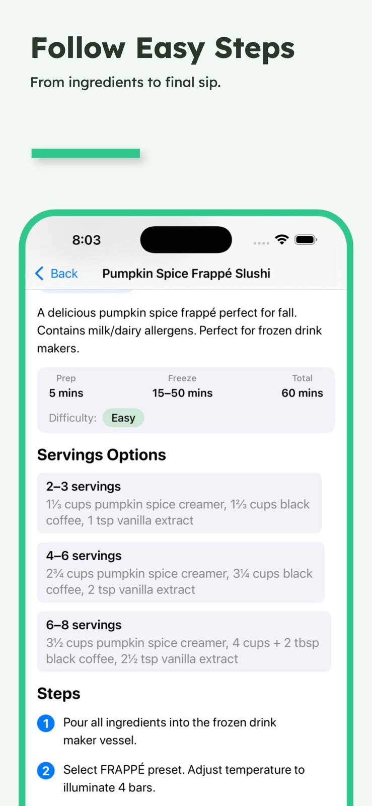 The Recipe Ninja iphone screenshot 4