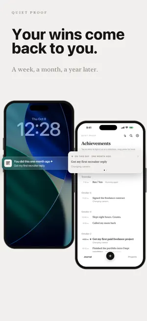 Quiet Proof: Win Journal screenshot 1
