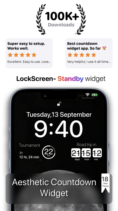 Screenshot #1 pour Countdown widget : Day Counter
