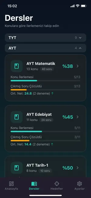 YKS Hedef Takip screenshot 4