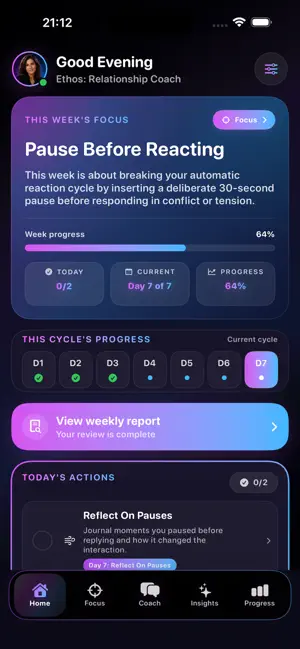 ETHOS: Relationship Coach screenshot 1