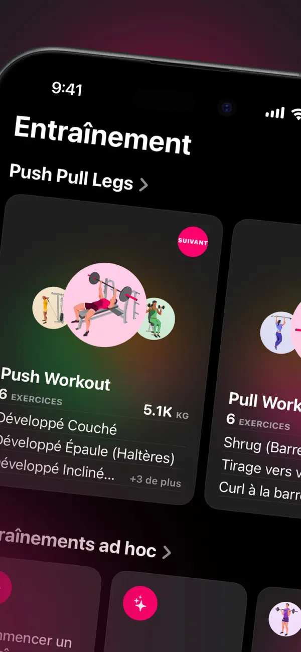 Screenshot #2 pour Liftin' - Gym Workout Tracker