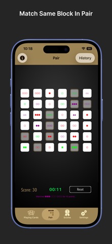 Matchismo - Offline card game iPhone screenshot