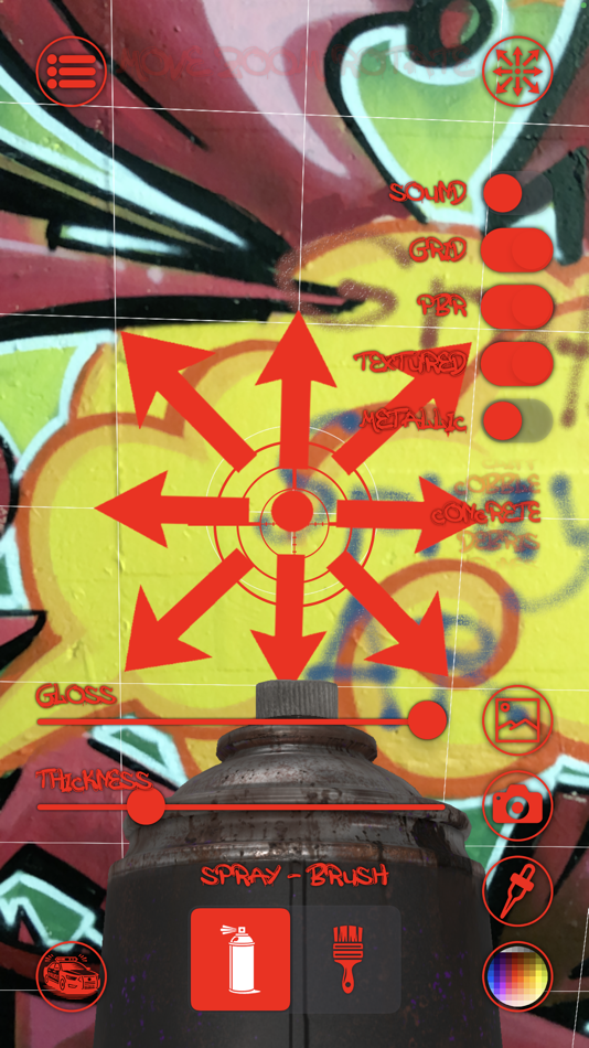 #4. Graffiti Spray AR (iOS) Ved: Philippe Zay