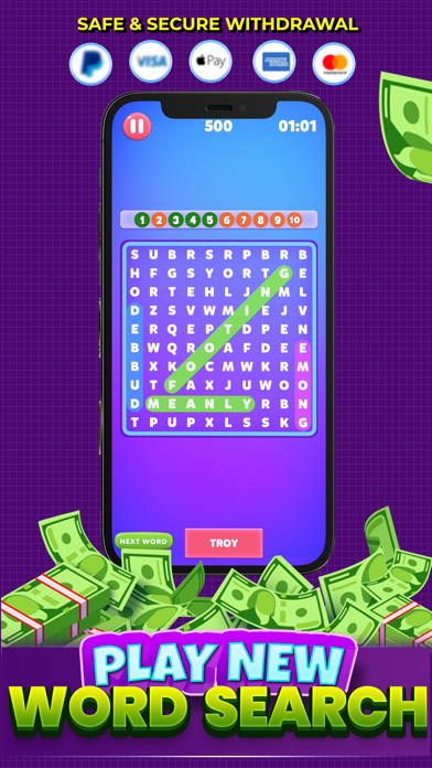 Word Search Real Money Prizes Screenshot
