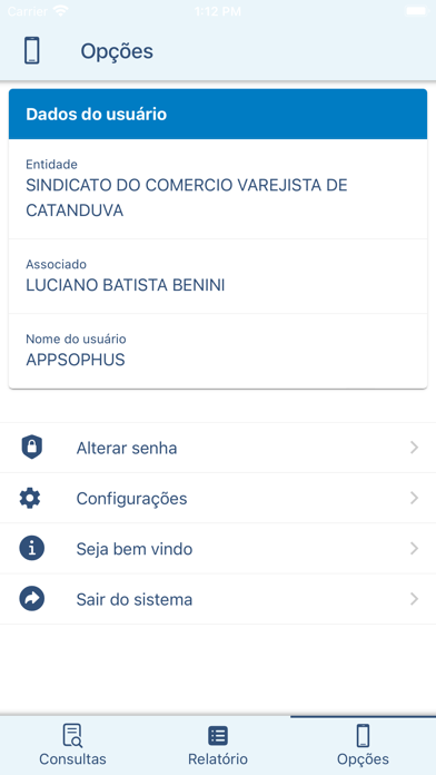 App screenshot