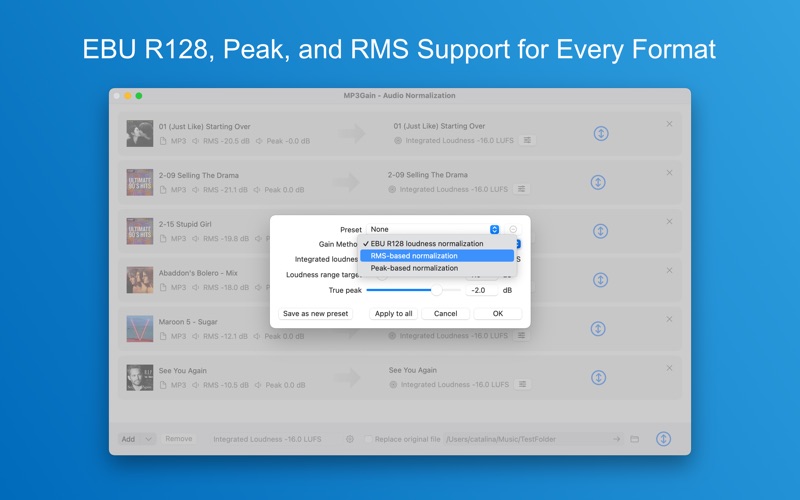 Screenshot #3 pour MP3Gain - Audio Normalization