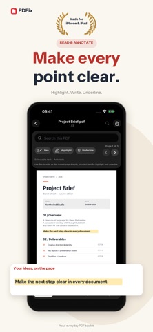 PDFix: PDF Scanner & Editor iPhone screenshot