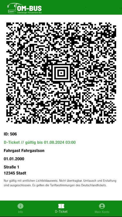 Deutschlandticket OM-Bus