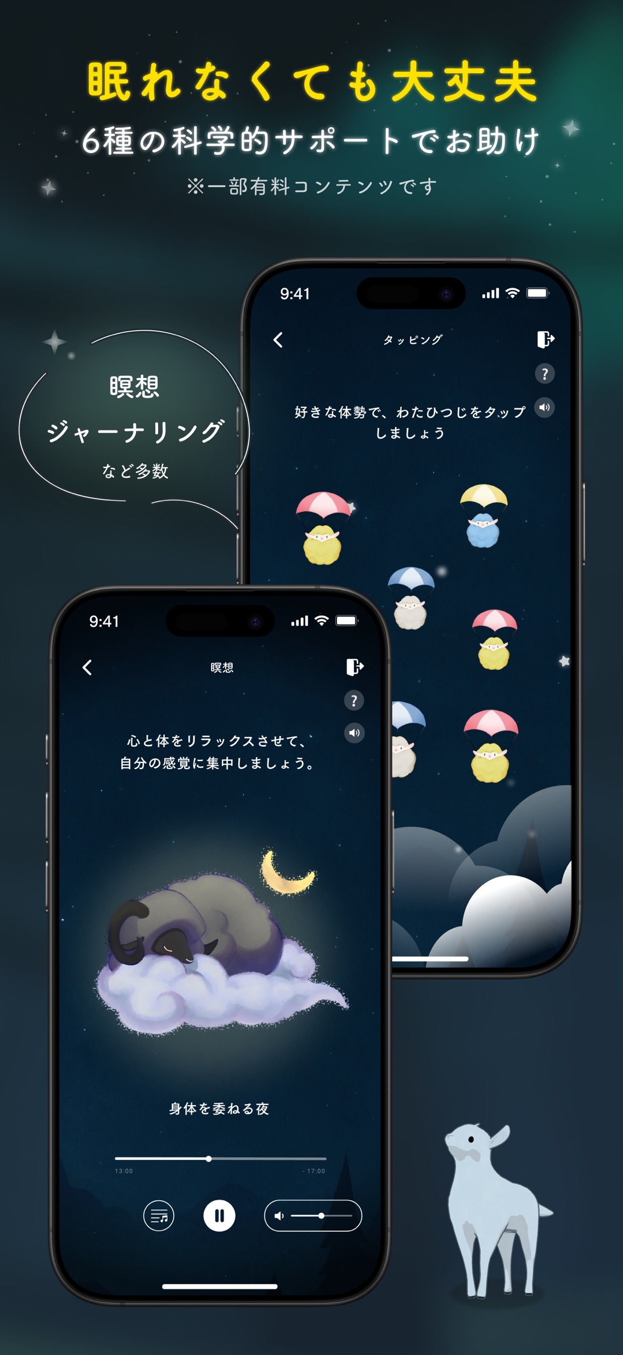 眠れなくても大丈夫 6種の科学的サポートでお助け