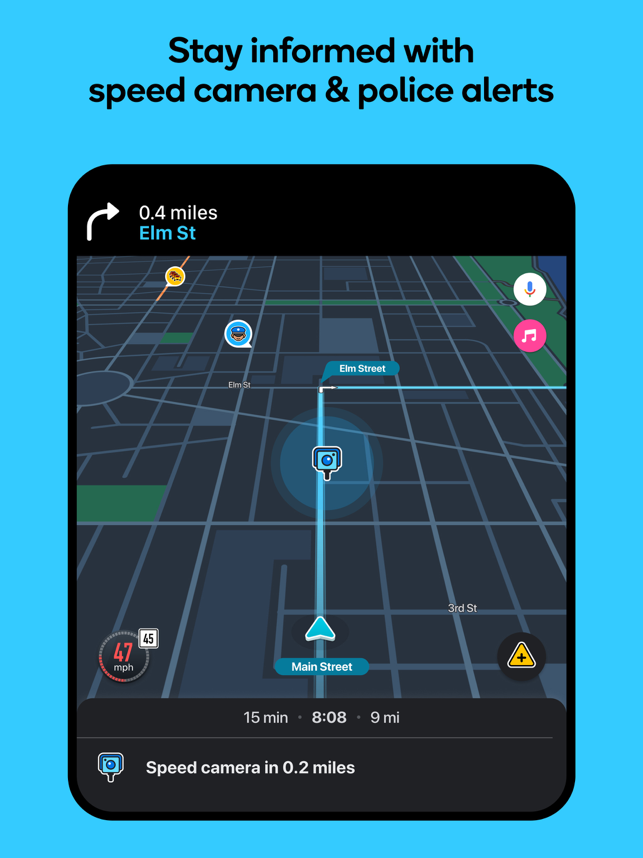 ‎Waze Navigation und Verkehr Screenshot