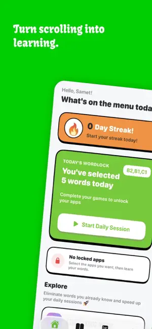 WordLock: Learn to Unlock screenshot 1