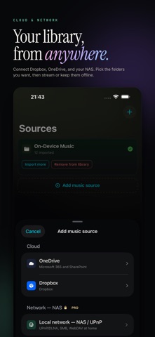 PureBit: Hi-Res Music Player iPhone screenshot 8