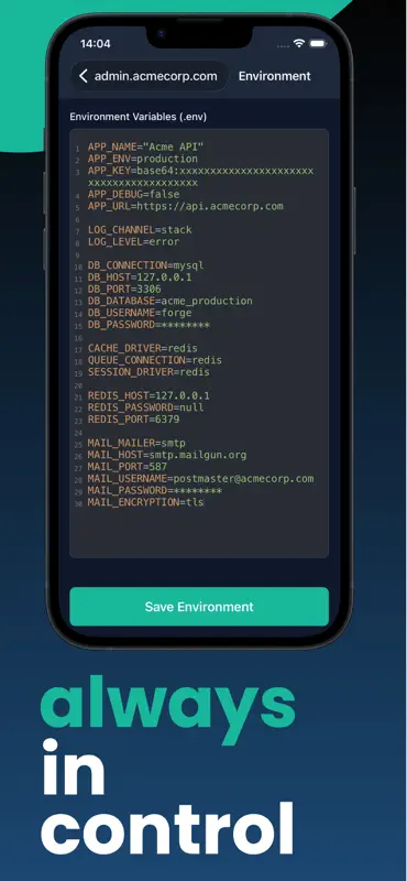 Anvil for Laravel Forge screenshot 5 of 5