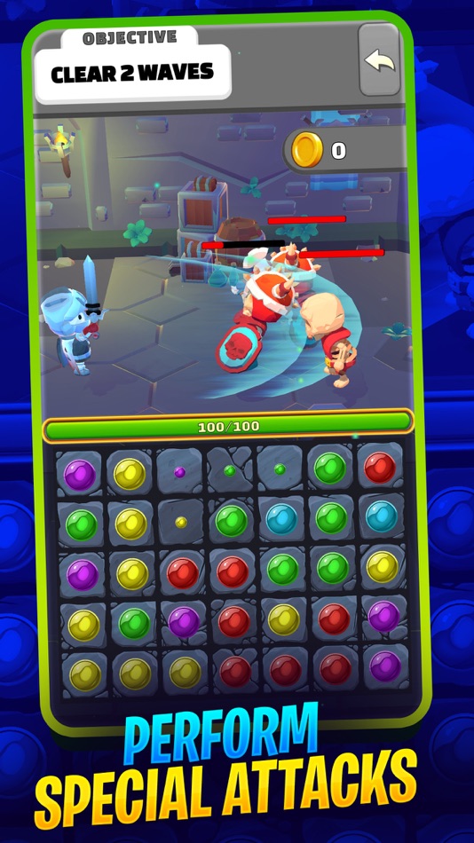 #3. Puzzle Warrior: Dungeon Fight (iOS) Podle: Lystn