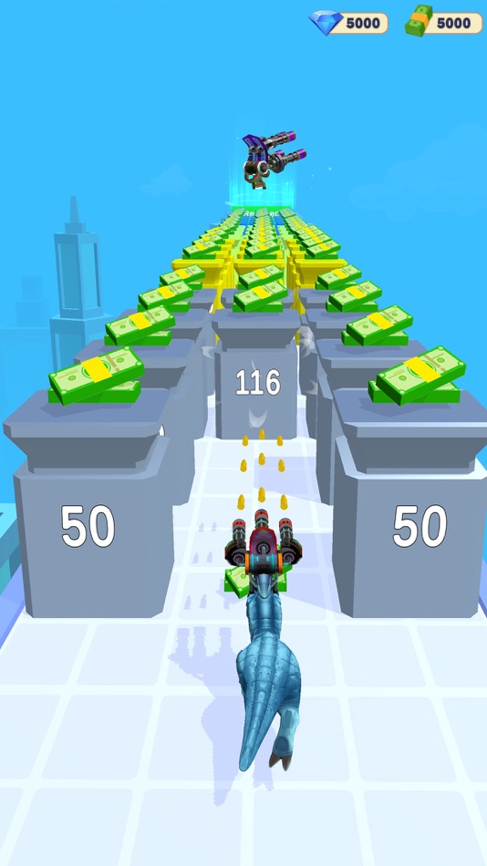 #5. Dino Run Simulator-Weapon Game (iOS) 由: Seher Anwar