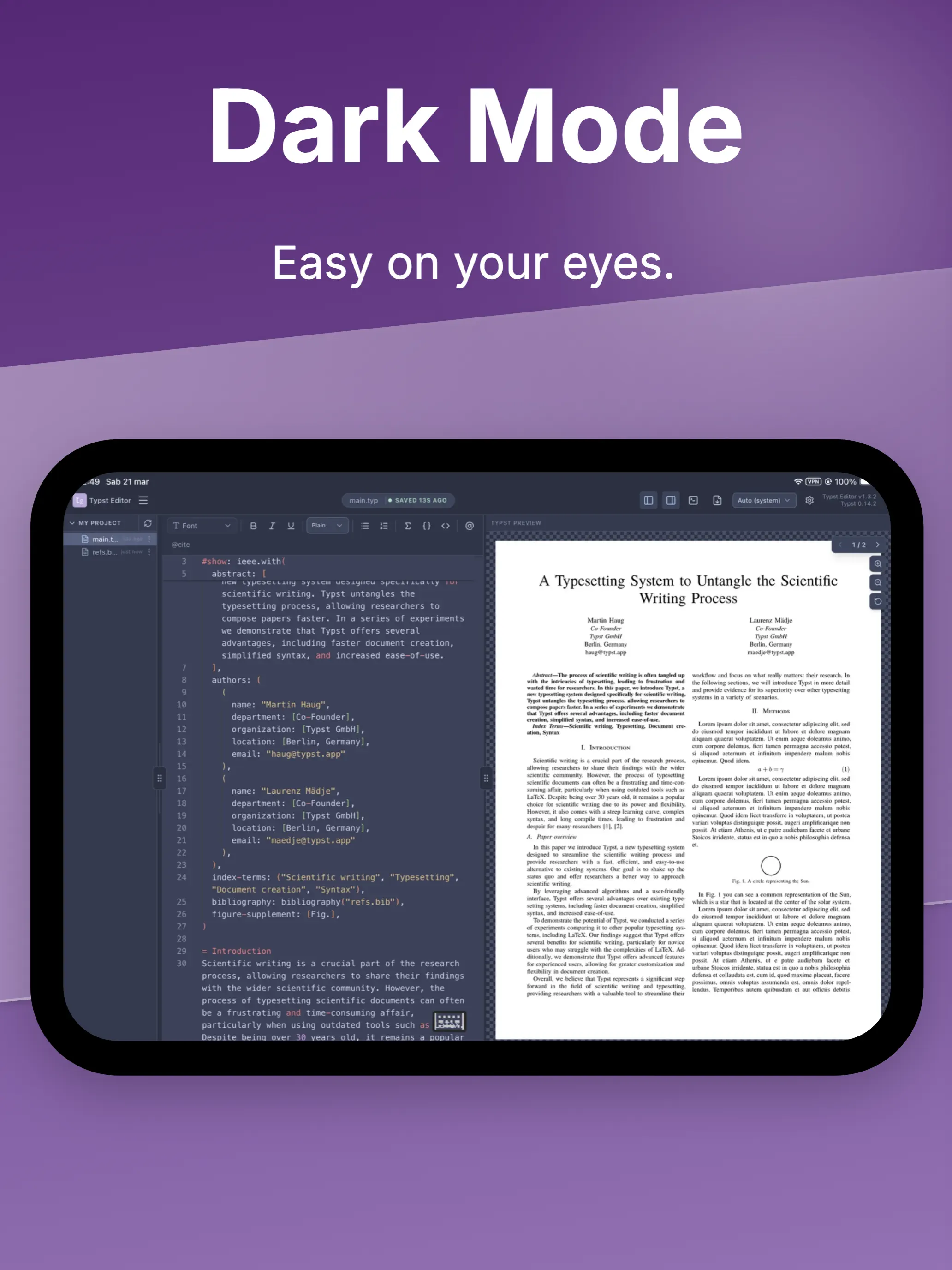 #9. Typst Editor (iOS) Ved: Michele Yin